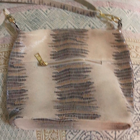 Lizard leather slouch hobo bag - Picture 3 of 5
